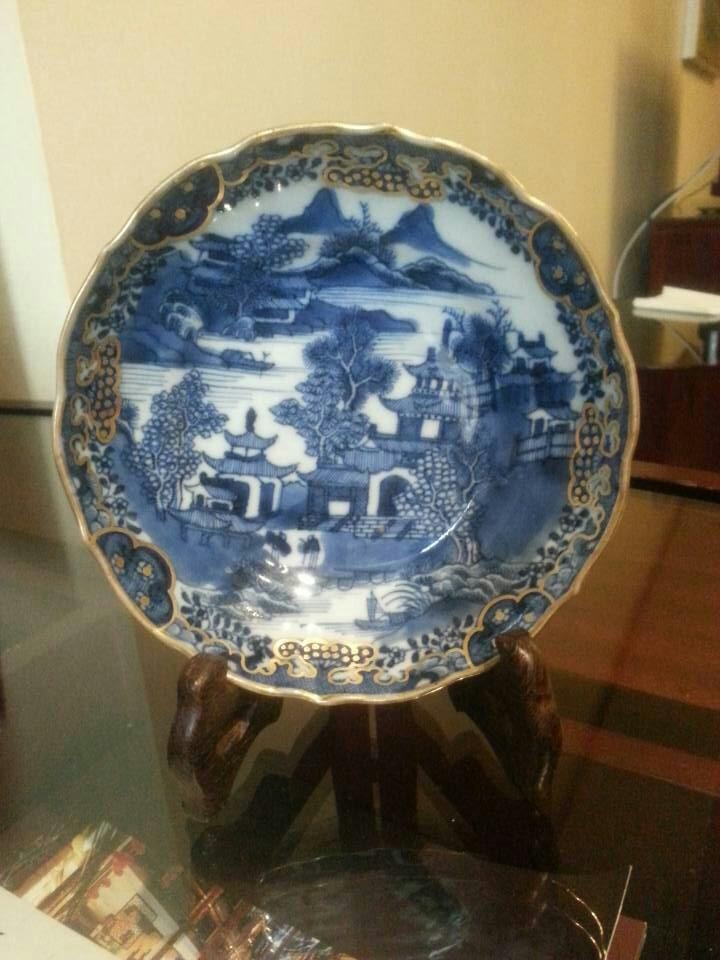 中国美術 青花 山水舟紋 盤 φ20.5cm 嘉慶年製(K-LC657) 中國美術青花山水舟紋盤φ20.5cm嘉慶年製(K-LC657) | Yahoo拍賣